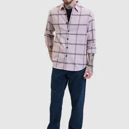 Snitch Men Checked Open Front Jacket image 4