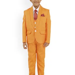 BAESD Boys 5-Piece Shawl Collar Long Sleeves Suit-image-27