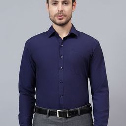 AAAI Enterprises Slim Fit Spread Collar Formal Shirt-image-35