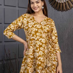 Moda Rapido Floral Printed V-Neck Kurti-picture-53