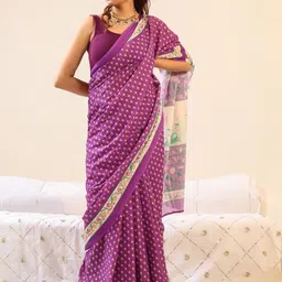 BUTA BUTI Floral Pure Cotton Saree-picture-46