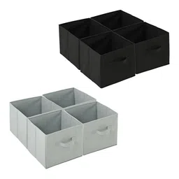 Kuber Industries Black 8 Pieces Drawer Organiser-31