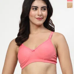 LILY Pack Of 2 Women Full Coverage Seamles T-shirt Bra-picture-53