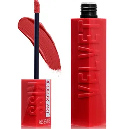 Color Art Velvet Kiss Waterproof Liquid Lipstick - 4 ml - Light Red 720-image-88