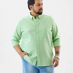 Snitch Men Solid Button-Down Collar Pure Cotton Casual Shirt-image-46