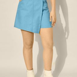 CORSICA High Waist Front Skirt Back Shorts Skorts Mini Skirts-image-53