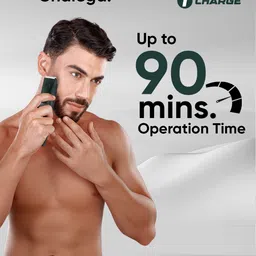 VEGA Men Turbolite Beard Trimmer With 2 Comb Attachment & 90Min Runtime - VHTH-41 image 3