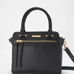 Forever Glam by Pantaloons PU Structured Sling Bag with Cut Work-47