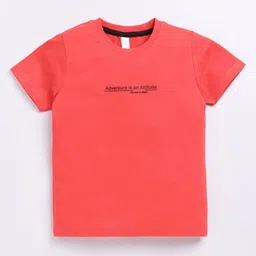 Ginie Boys Typography Printed Cotton T-shirt-image-13