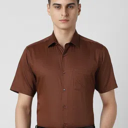 Van Heusen Men Spread Collar Micro Ditsy Printed Cotton Formal Shirt-image-27