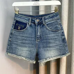 StyleCast Women Loose Fit High-Rise Denim Shorts-image-105
