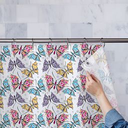 ArtzFolio White & Black Printed Waterproof Shower Curtains-image-89