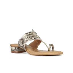 Inc 5 Printed Ethnic Block Sandals with Bows image 3