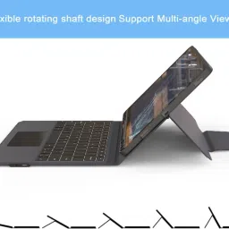microware Sam-sung Galaxy Tab S7 FE S7 Plus S8 12.4 inch Keyboard Case with Touchpad Wireless Handheld Tablet Keyboard Compatible with Desktop, Laptop, Mac Easy to Use,Plug and Play,Quick, Comfy Durable body image 3