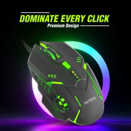 Intex Nova Gaming Wired Mouse | RGB Light & Max 3200 DPI Wired Right Handed Optical Gaming Mouse image 2