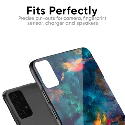 QRIOH Abstract Printed Cloudburst Glass iQOO Neo 10R 5G Back Case image 4
