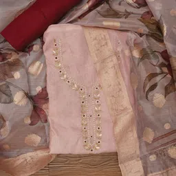 SHADOW & SAINING Embroidered Unstitched Dress Material-picture-13