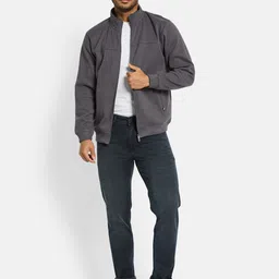 Octave Men Front-Open Mock Collar Casual Sweatshirt-picture-4