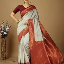 DIVASTRI Zari Art Silk Kanjeevaram Saree-image-73