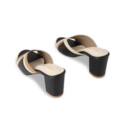 CHAAL CHALAN Colourblocked PU Work Block Mules image 2