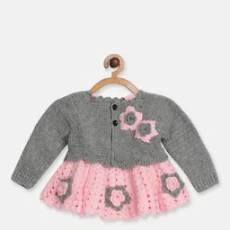 CHUTPUT Girl Self Design Dress With Jacket-image-4