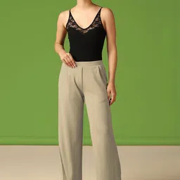 Moda Rapido Women Easy Wash Pleated Trousers-picture-48