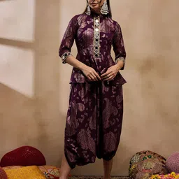 MABISH by Sonal Jain Basic Jumpsuit with Embroidered-picture-48