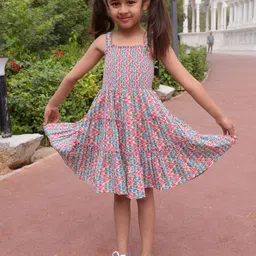 ZITRA Floral Print A-Line Dress-picture-11