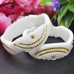 SATTIK Set of 2 Gold-Plated Bangles-image-32