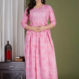 MURLI KURTI Women Printed Thread Work Anarkali Kurta-image-81