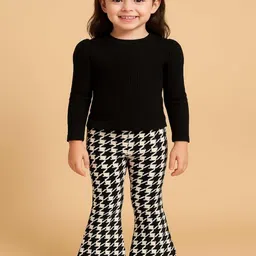 RAMIAAZ Black Self Design Cotton Blend Clothing Set-image-23