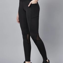 Solid Women Black Tights-image-97