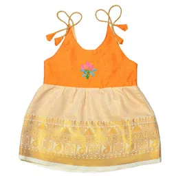 BAESD Infant Girls Kerala Kasavu Dress-image-98