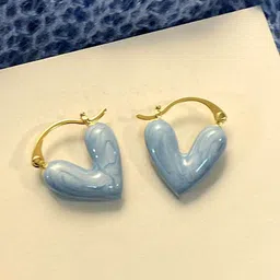 Krelin Heart Shaped Hoop Earrings-picture-11