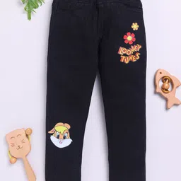 Here&Now X Game Begins Girls Slim Fit Printed Stretchable Jeans-image-46