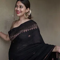 SHOP DROP Ethnic Motifs Embroidered Mysore Silk Saree-image-98