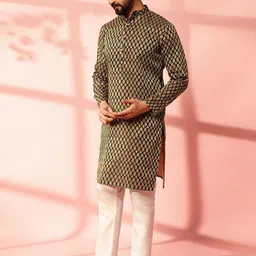 Anouk Men Regular Kurta with Pyjamas image 2