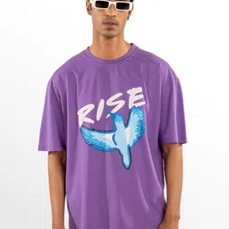Eszett Men Graphic Printed Round Neck Cotton Oversized T-shirt-picture-14