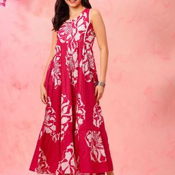 Anouk Floral Print Fit & Flare Maxi Dress-picture-19