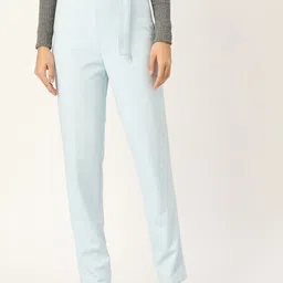 Zastraa Women Peg Leg Slim Fit High-Rise Trousers-image-87