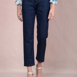 Crimsoune Club Women Straight Fit Heavy Fade Stretchable Jeans-image-70
