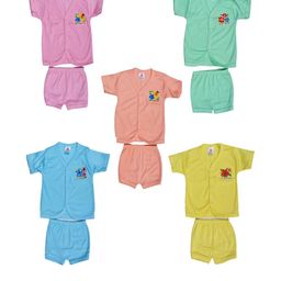 Veecap Unisex Kids Set Of 5 Printed Shirts & Shorts-15