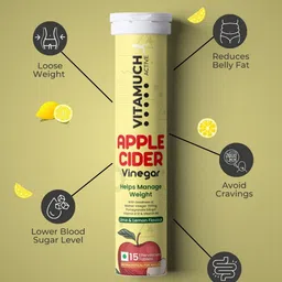 Vitamuch Set Of 2 Apple Cider Vinegar Tablets - 15 Effervescent Tablets Each image 3