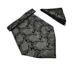 Paisley Design Cravats & Pocket Square Combo-image-89