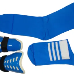 FOOTBALL BLUE COMBO SHIN GUARD AND SOCKS Football Shin Guard-17