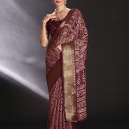 Anouk Rustic Zari Art Silk Sungudi Saree-23
