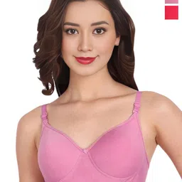 Liigne Pack of 2 Full Coverage Non Padded Cotton Bra-image-46