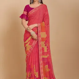 KALINI Poly Chiffon Saree-picture-0