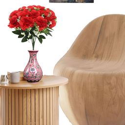 OGI INTERIORS Red Carnation Artificial Flower-4