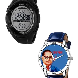 TARIDO Men Printed Dial & Straps Digital Watch TD1673SL01_TD4642SL04_Combo-15